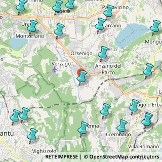 Mappa Via Santuario, 22040 Alzate Brianza CO, Italia (3.336)
