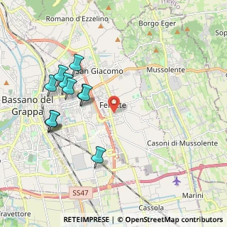 Mappa Via Col Caprile, 36060 Romano D'ezzelino VI, Italia (2.11182)