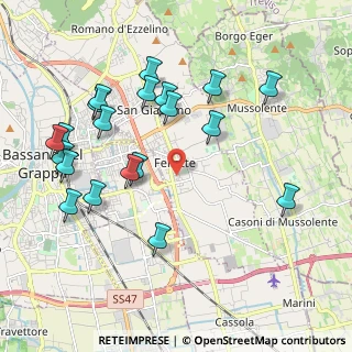 Mappa Via Col Caprile, 36060 Romano D'ezzelino VI, Italia (2.1705)