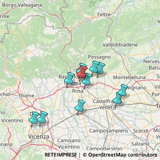 Mappa Via Col Caprile, 36060 Romano D'ezzelino VI, Italia (12.21636)