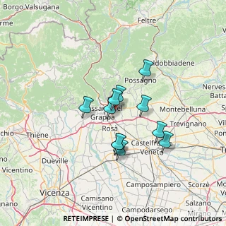 Mappa Via Col Caprile, 36060 Romano D'ezzelino VI, Italia (10.15364)