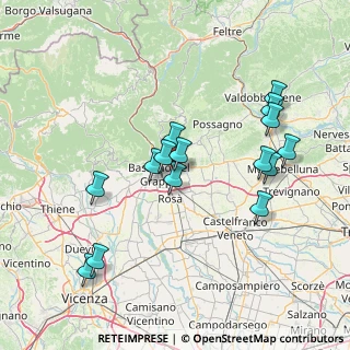 Mappa Via Col Caprile, 36060 Romano D'ezzelino VI, Italia (14.87867)