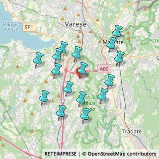 Mappa 21040 Morazzone VA, Italia (3.54875)