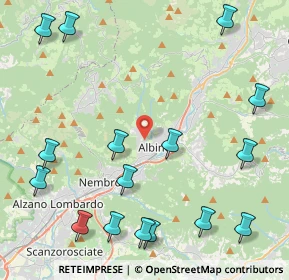 Mappa Via Selvino, 24021 Albino BG, Italia (5.57813)