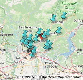 Mappa Via Selvino, 24021 Albino BG, Italia (10.517)