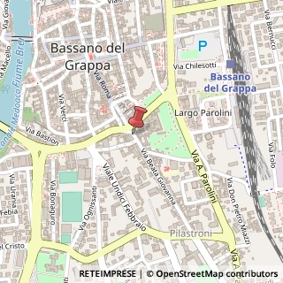 Mappa Via Beata Giovanna,  29, 36061 Bassano del Grappa, Vicenza (Veneto)
