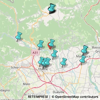 Mappa Via Roma, 36030 Calvene VI, Italia (9.316)