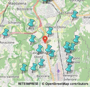 Mappa Via Baroffio, 21040 Vedano Olona VA, Italia (2.364)