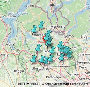 Mappa Via Baroffio, 21040 Vedano Olona VA, Italia (10.87105)