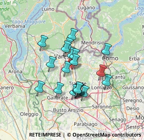Mappa Via Baroffio, 21040 Vedano Olona VA, Italia (10.632)