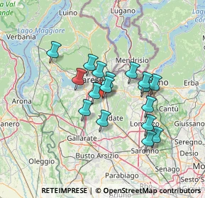 Mappa Via Baroffio, 21040 Vedano Olona VA, Italia (10.89471)
