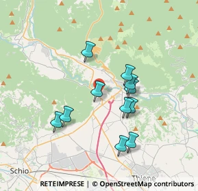 Mappa Via Monte Verena, 36013 Piovene Rocchette VI, Italia (3.08636)