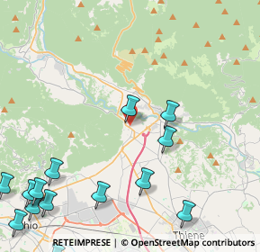 Mappa Via Monte Verena, 36013 Piovene Rocchette VI, Italia (6.19857)