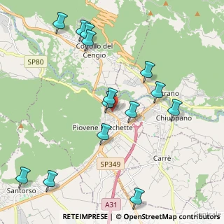 Mappa Via Monte Verena, 36013 Piovene Rocchette VI, Italia (2.30714)