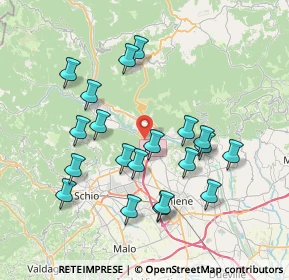 Mappa Via Monte Verena, 36013 Piovene Rocchette VI, Italia (7.326)