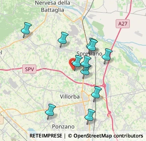 Mappa Via Venturali, 31050 Villorba TV, Italia (3.24)