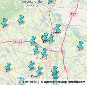 Mappa Via Venturali, 31050 Villorba TV, Italia (5.7385)