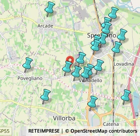 Mappa Via Venturali, 31050 Villorba TV, Italia (2.03684)