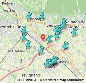 Mappa Via della Madonnina, 31044 Montebelluna TV, Italia (1.921)