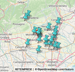 Mappa Via della Madonnina, 31044 Montebelluna TV, Italia (11.1405)