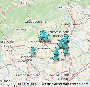 Mappa Via della Madonnina, 31044 Montebelluna TV, Italia (10.22727)