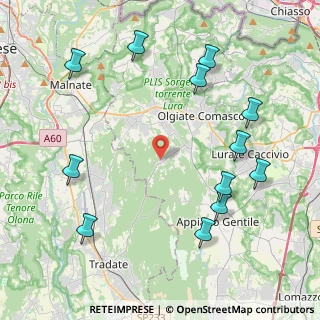 Mappa Via Alessandro Manzoni, 22070 Castelnuovo Bozzente CO, Italia (4.97167)