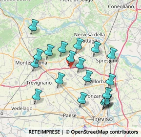 Mappa Via Lavaio Basso, 31040 Volpago del Montello TV, Italia (7.597)