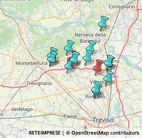 Mappa Via Lavaio Basso, 31040 Volpago del Montello TV, Italia (5.18)
