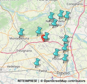 Mappa Via Lavaio Basso, 31040 Volpago del Montello TV, Italia (7.36583)