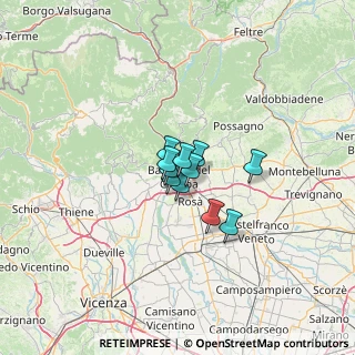 Mappa Via del Bastion, 36061 Bassano del Grappa VI, Italia (5.94182)