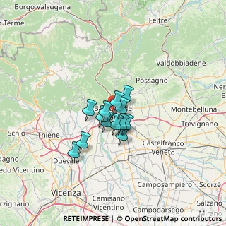 Mappa Piazzale Luigi Cadorna, 36060 Bassano del Grappa VI, Italia (7.68692)