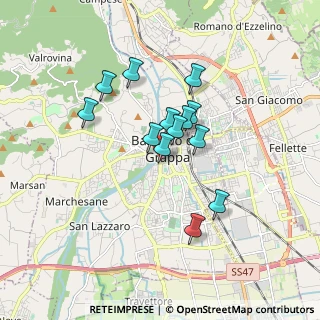 Mappa Via del Bastion, 36061 Bassano del Grappa VI, Italia (1.31538)