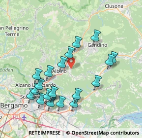 Mappa Via Monte Grappa, 24021 Albino BG, Italia (7.919)