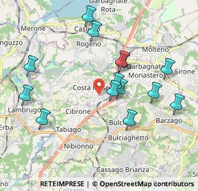 Mappa Via Alessandro Volta, 23845 Costa Masnaga LC, Italia (1.92071)