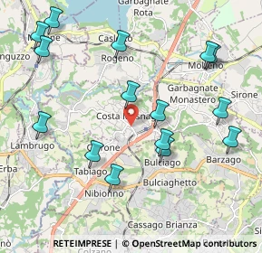 Mappa Via Alessandro Volta, 23845 Costa Masnaga LC, Italia (2.26133)