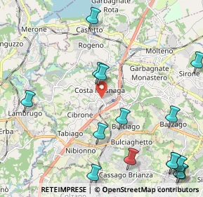 Mappa Via Alessandro Volta, 23845 Costa Masnaga LC, Italia (2.87533)