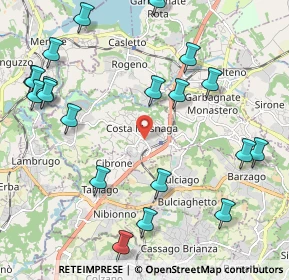 Mappa Via Alessandro Volta, 23845 Costa Masnaga LC, Italia (2.5885)