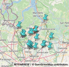 Mappa Via Alessandro Volta, 23845 Costa Masnaga LC, Italia (11.285)