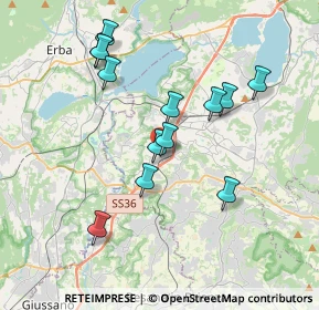 Mappa Via Alessandro Volta, 23845 Costa Masnaga LC, Italia (3.49462)