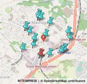 Mappa Via Alessandro Volta, 23845 Costa Masnaga LC, Italia (0.4235)