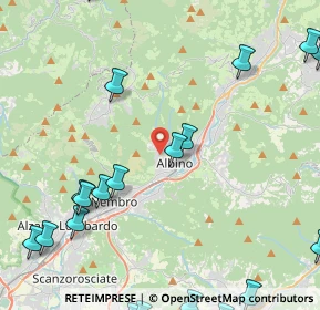 Mappa Via Trieste, 24021 Albino BG, Italia (6.3545)
