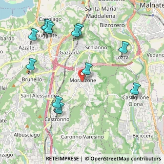 Mappa Via Mazzucchelli, 21040 Morazzone VA, Italia (2.455)
