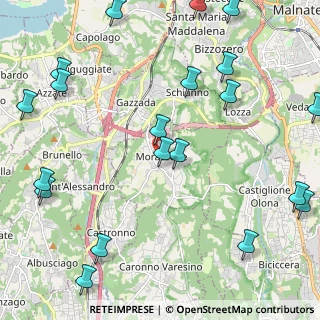 Mappa Via Mazzucchelli, 21040 Morazzone VA, Italia (2.976)