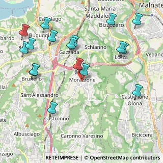 Mappa Via Mazzucchelli, 21040 Morazzone VA, Italia (2.48824)