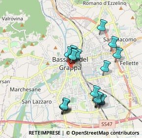 Mappa Vicolo Teatro Vecchio, 36061 Bassano del Grappa VI, Italia (1.78)