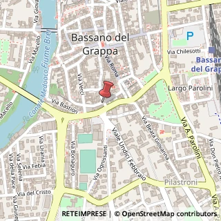 Mappa Via Mure del Bastion, 24, 36061 Bassano del Grappa, Vicenza (Veneto)