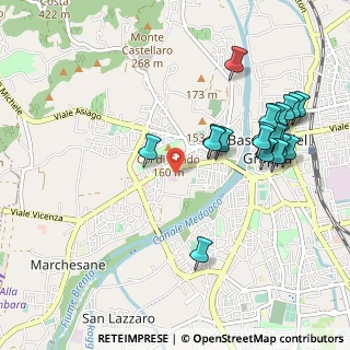 Mappa Via Schio, 36061 Bassano del Grappa VI, Italia (1.0825)