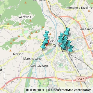 Mappa Via Schio, 36061 Bassano del Grappa VI, Italia (1.388)