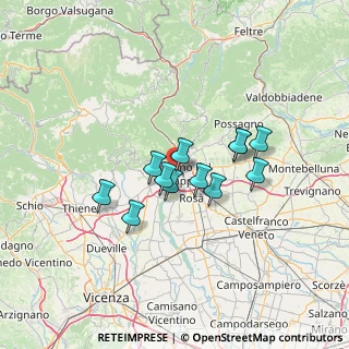 Mappa Via Schio, 36061 Bassano del Grappa VI, Italia (9.95417)