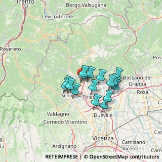 Mappa P.le Vittoria, 36013 Piovene Rocchette VI, Italia (9.42875)